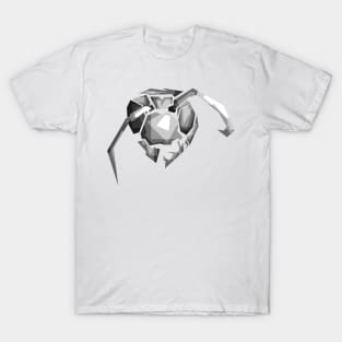 wasp's head in black and white T-Shirt